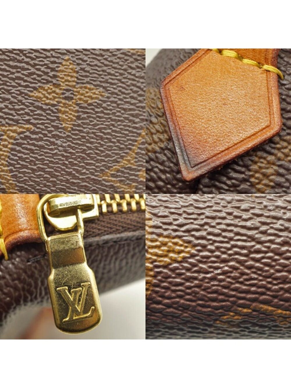 Louis Vuitton Pochette Cosmetic Brown Gold Pouch Case - Picture 9 of 9